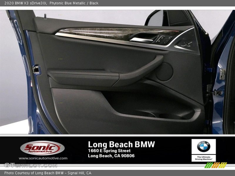 Phytonic Blue Metallic / Black 2020 BMW X3 sDrive30i
