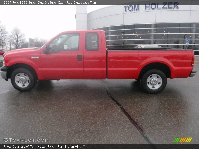 Red Clearcoat / Tan 2007 Ford F250 Super Duty XL SuperCab