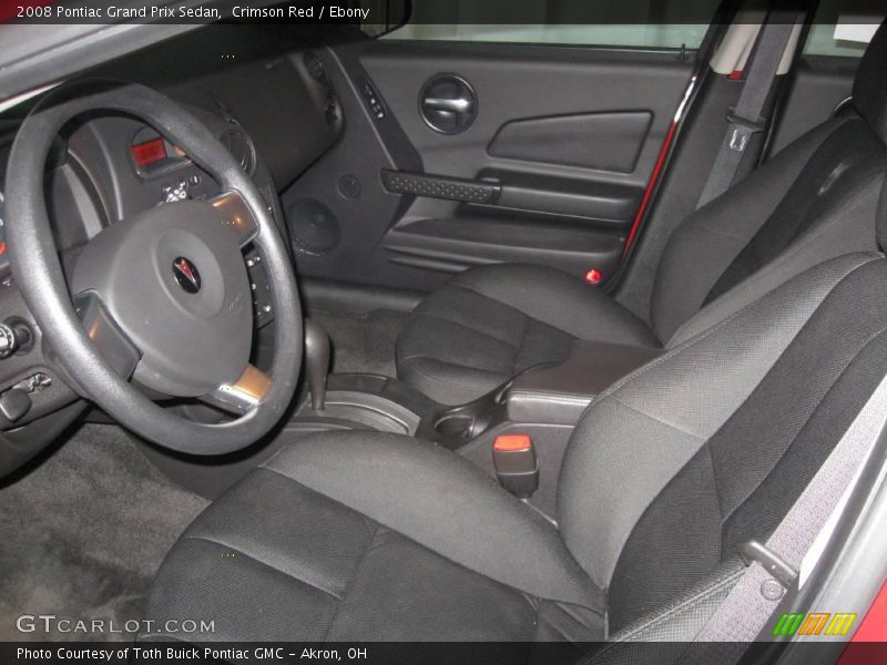 Crimson Red / Ebony 2008 Pontiac Grand Prix Sedan