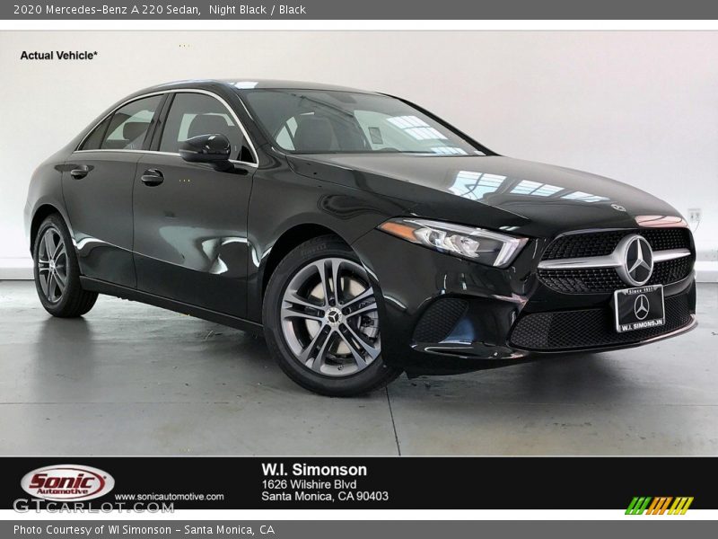 Night Black / Black 2020 Mercedes-Benz A 220 Sedan