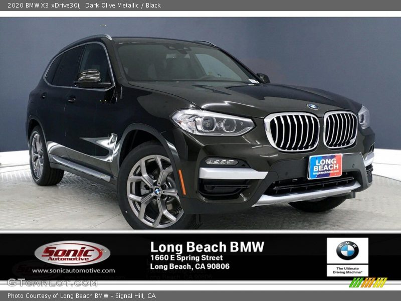Dark Olive Metallic / Black 2020 BMW X3 xDrive30i