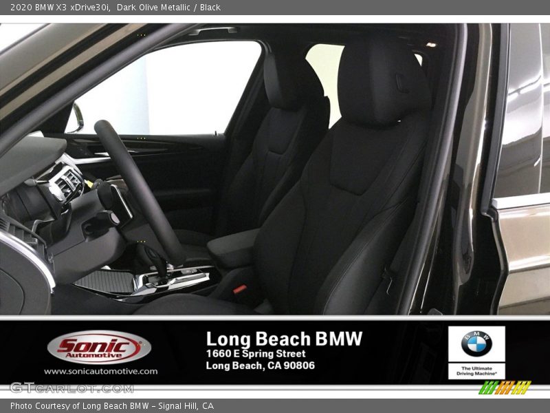 Dark Olive Metallic / Black 2020 BMW X3 xDrive30i