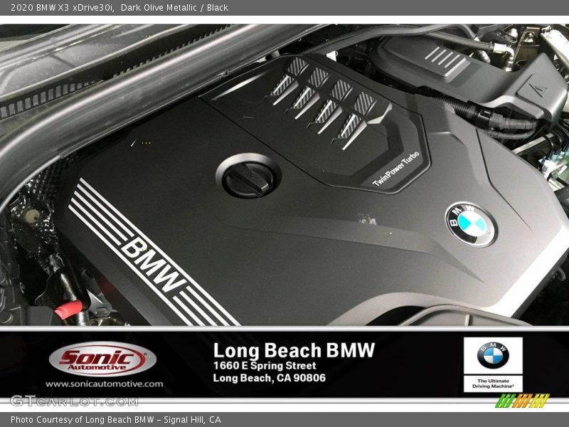 Dark Olive Metallic / Black 2020 BMW X3 xDrive30i