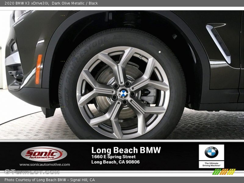 Dark Olive Metallic / Black 2020 BMW X3 xDrive30i