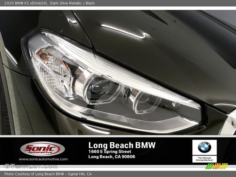 Dark Olive Metallic / Black 2020 BMW X3 xDrive30i