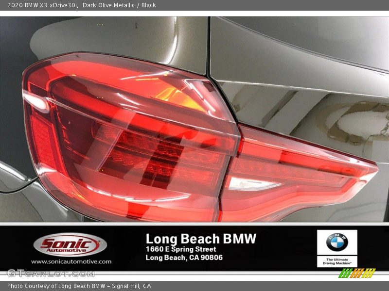 Dark Olive Metallic / Black 2020 BMW X3 xDrive30i
