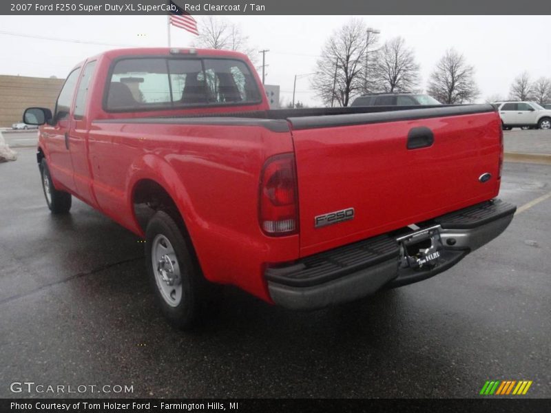 Red Clearcoat / Tan 2007 Ford F250 Super Duty XL SuperCab
