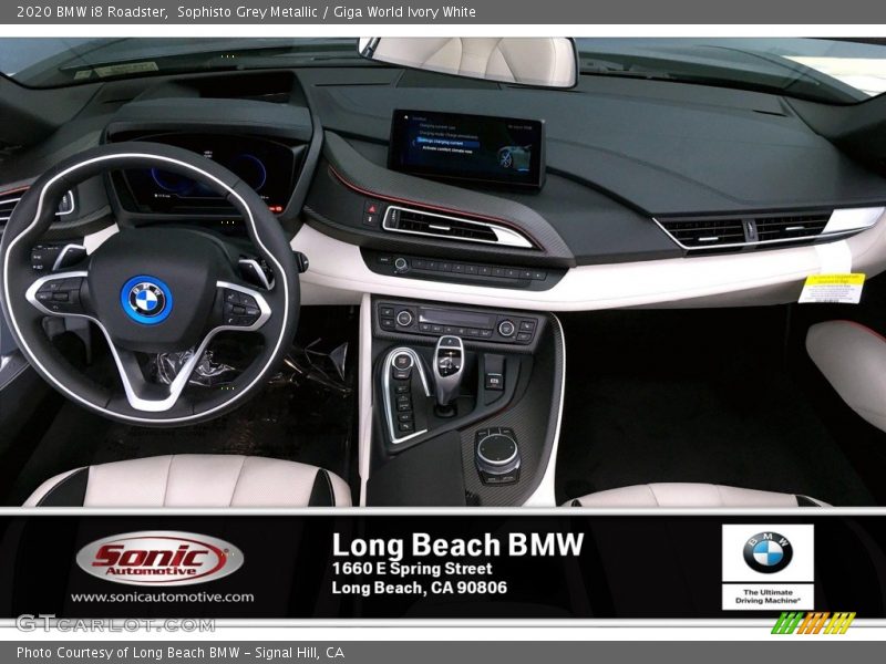Sophisto Grey Metallic / Giga World Ivory White 2020 BMW i8 Roadster