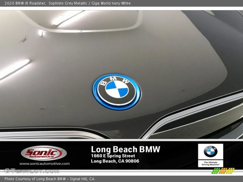 Sophisto Grey Metallic / Giga World Ivory White 2020 BMW i8 Roadster
