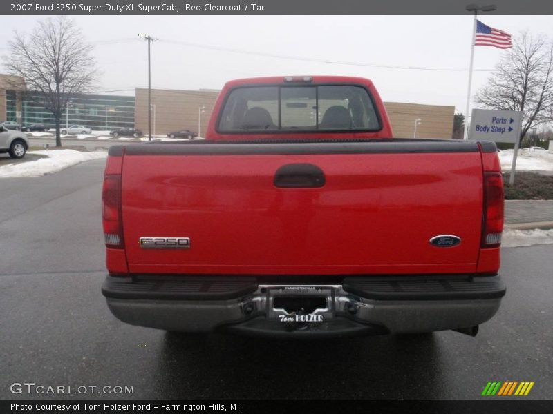 Red Clearcoat / Tan 2007 Ford F250 Super Duty XL SuperCab