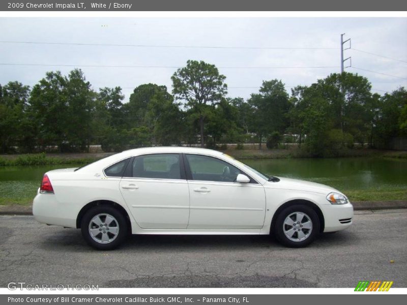 White / Ebony 2009 Chevrolet Impala LT