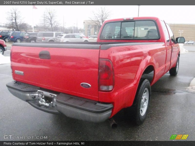 Red Clearcoat / Tan 2007 Ford F250 Super Duty XL SuperCab