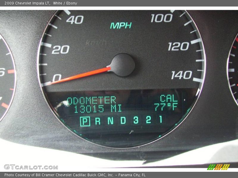 White / Ebony 2009 Chevrolet Impala LT