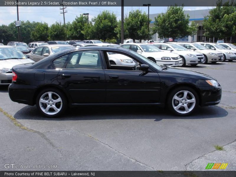Obsidian Black Pearl / Off Black 2009 Subaru Legacy 2.5i Sedan