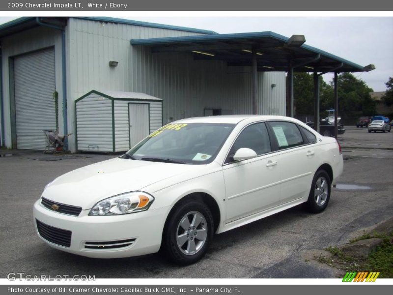 White / Ebony 2009 Chevrolet Impala LT