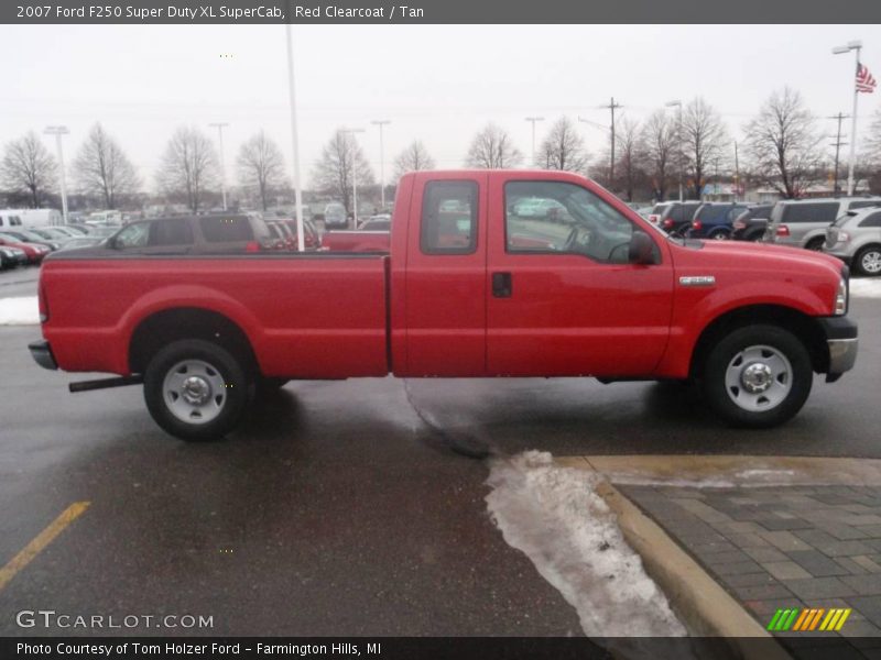 Red Clearcoat / Tan 2007 Ford F250 Super Duty XL SuperCab