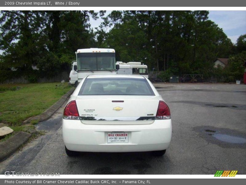 White / Ebony 2009 Chevrolet Impala LT