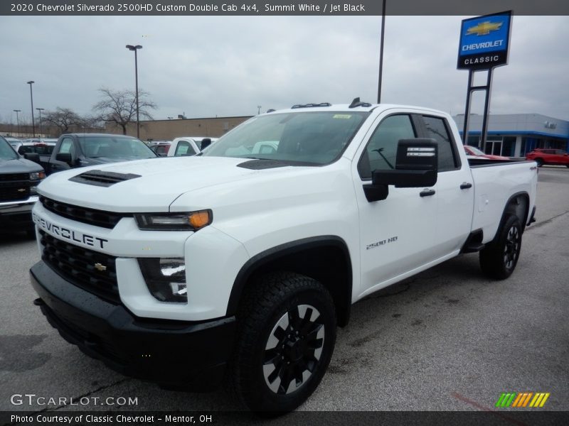 Summit White / Jet Black 2020 Chevrolet Silverado 2500HD Custom Double Cab 4x4