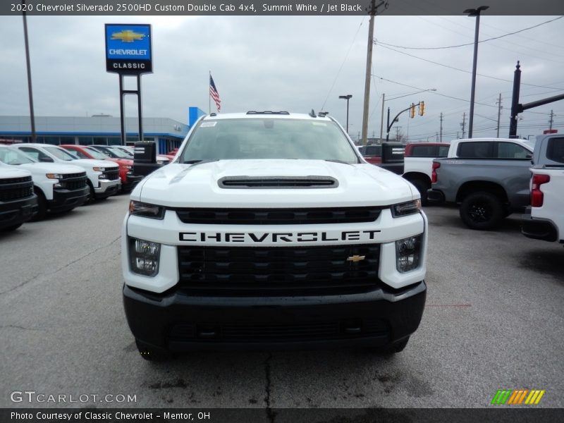 Summit White / Jet Black 2020 Chevrolet Silverado 2500HD Custom Double Cab 4x4