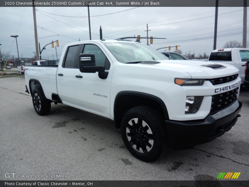 Summit White / Jet Black 2020 Chevrolet Silverado 2500HD Custom Double Cab 4x4