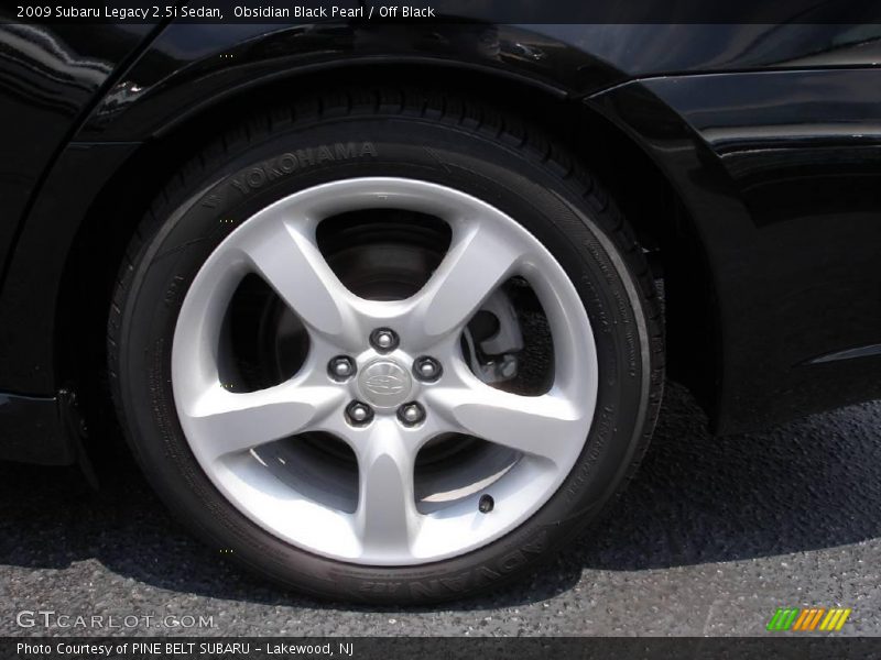 Obsidian Black Pearl / Off Black 2009 Subaru Legacy 2.5i Sedan