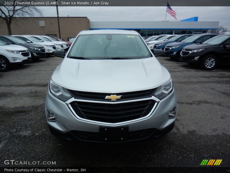 Silver Ice Metallic / Ash Gray 2020 Chevrolet Equinox LS AWD