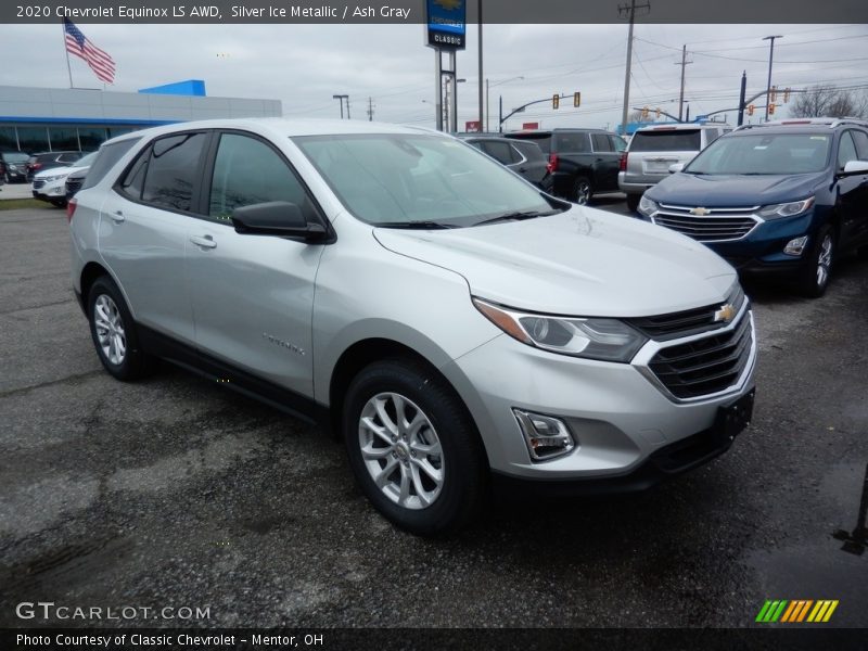 Silver Ice Metallic / Ash Gray 2020 Chevrolet Equinox LS AWD