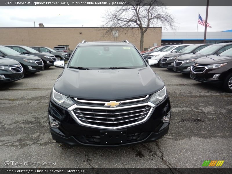 Midnight Blue Metallic / Jet Black 2020 Chevrolet Equinox Premier AWD