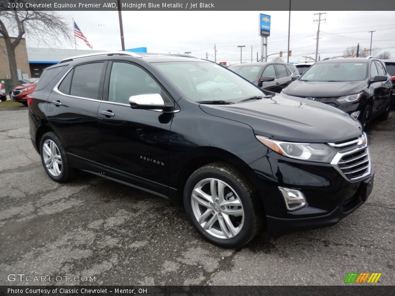 Midnight Blue Metallic / Jet Black 2020 Chevrolet Equinox Premier AWD