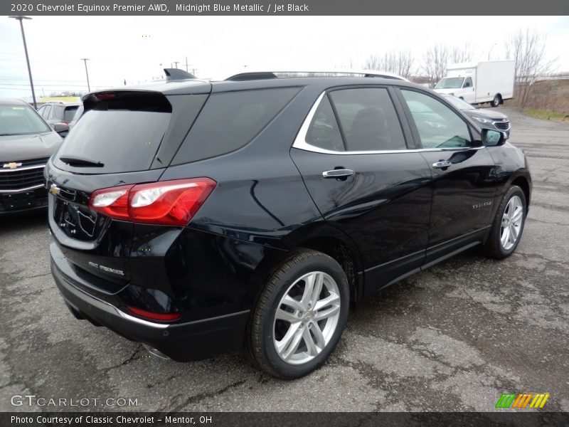 Midnight Blue Metallic / Jet Black 2020 Chevrolet Equinox Premier AWD