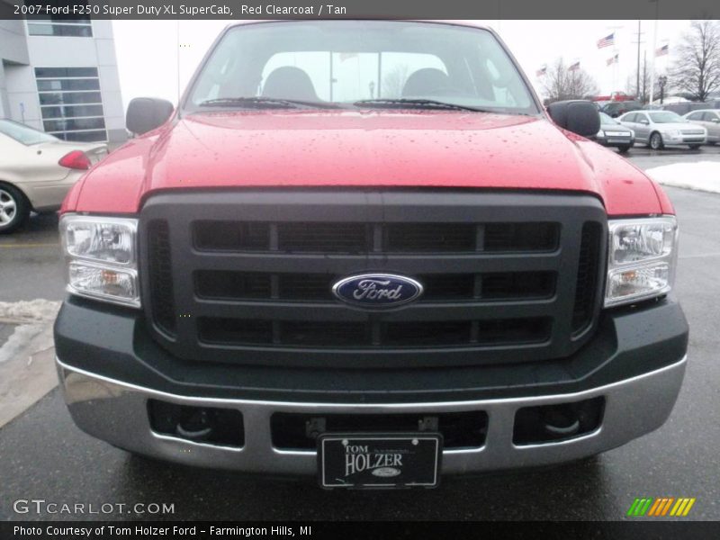 Red Clearcoat / Tan 2007 Ford F250 Super Duty XL SuperCab
