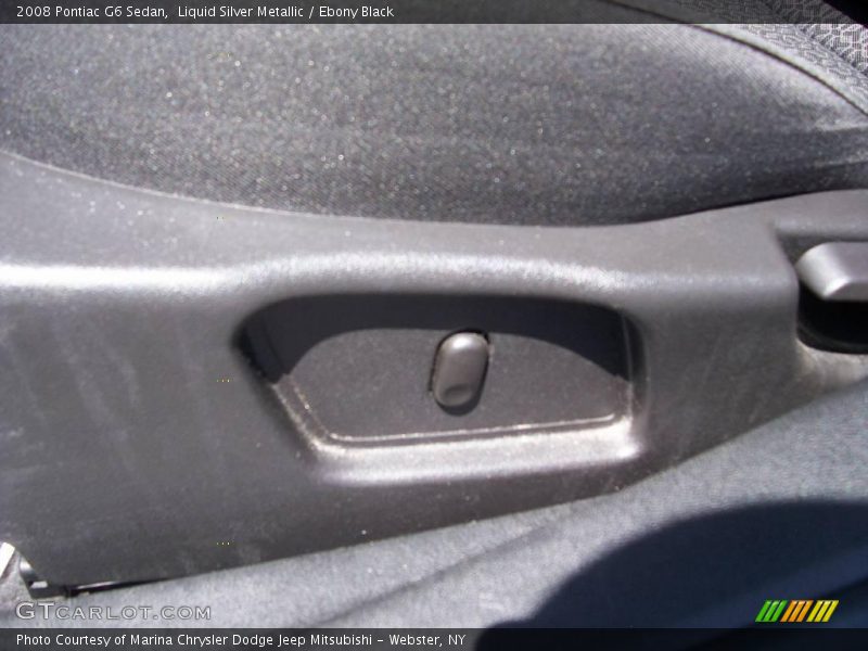 Liquid Silver Metallic / Ebony Black 2008 Pontiac G6 Sedan