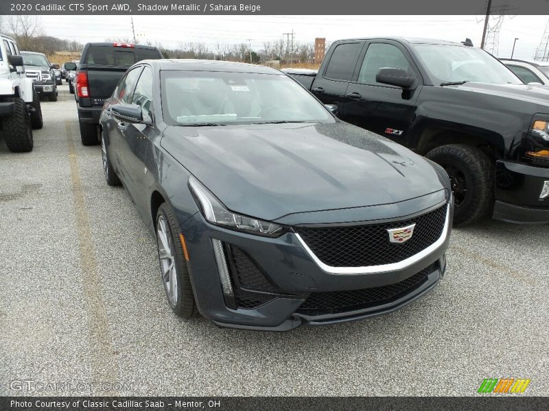 Shadow Metallic / Sahara Beige 2020 Cadillac CT5 Sport AWD