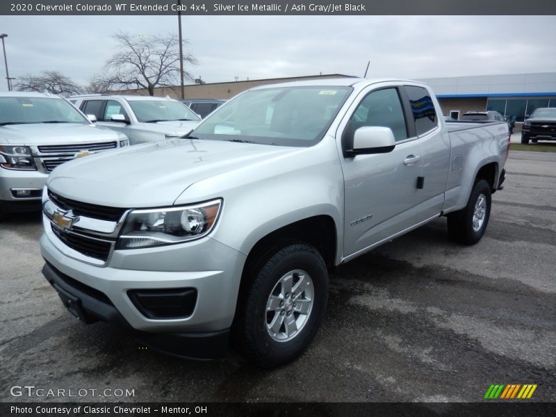 Silver Ice Metallic / Ash Gray/Jet Black 2020 Chevrolet Colorado WT Extended Cab 4x4
