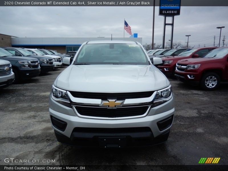 Silver Ice Metallic / Ash Gray/Jet Black 2020 Chevrolet Colorado WT Extended Cab 4x4