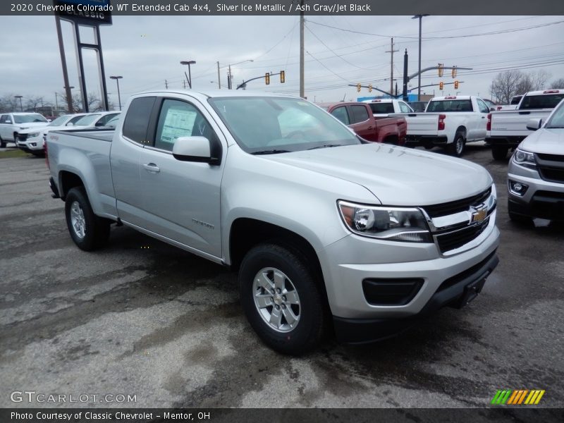 Silver Ice Metallic / Ash Gray/Jet Black 2020 Chevrolet Colorado WT Extended Cab 4x4