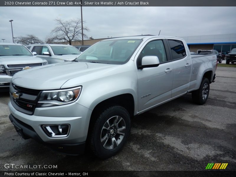 Silver Ice Metallic / Ash Gray/Jet Black 2020 Chevrolet Colorado Z71 Crew Cab 4x4