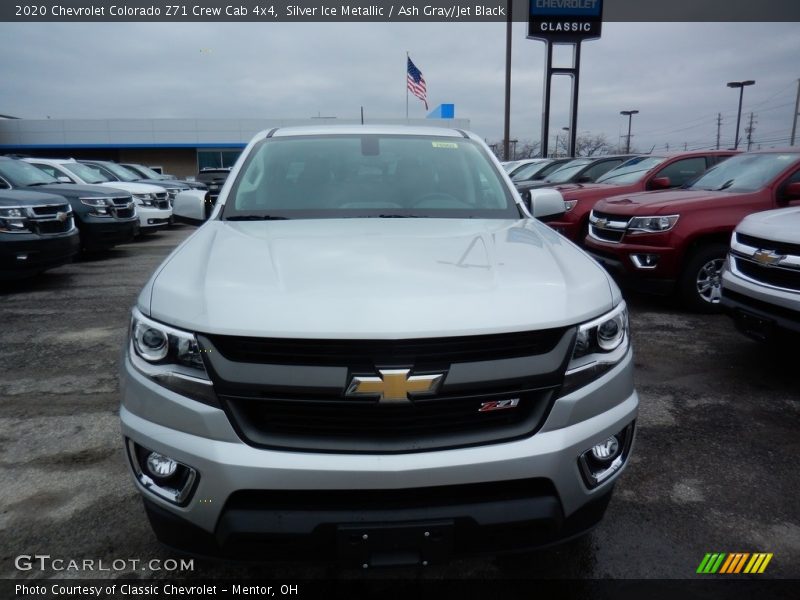 Silver Ice Metallic / Ash Gray/Jet Black 2020 Chevrolet Colorado Z71 Crew Cab 4x4