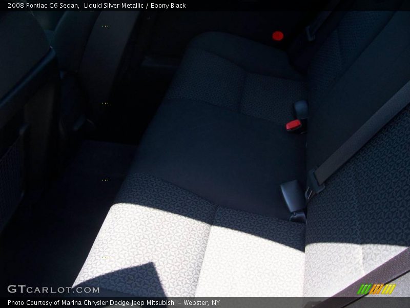 Liquid Silver Metallic / Ebony Black 2008 Pontiac G6 Sedan