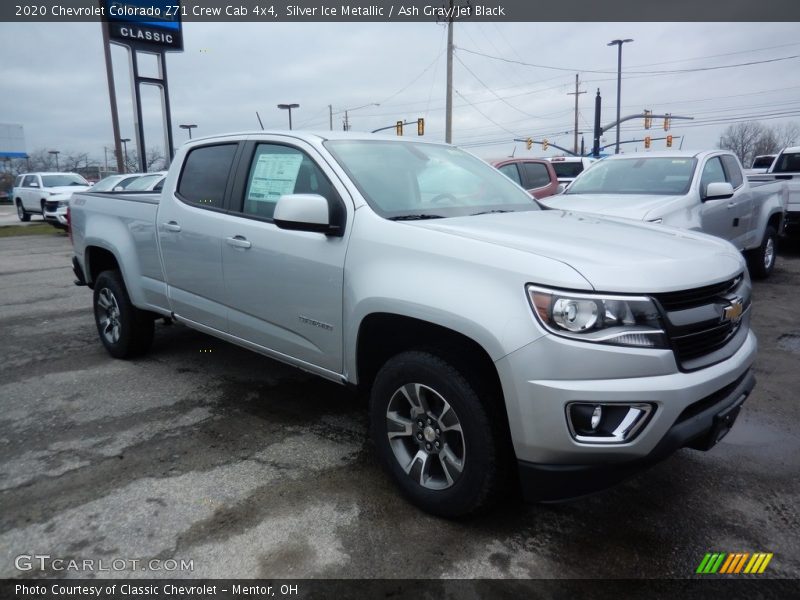 Silver Ice Metallic / Ash Gray/Jet Black 2020 Chevrolet Colorado Z71 Crew Cab 4x4