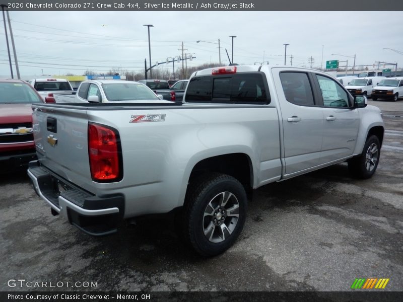 Silver Ice Metallic / Ash Gray/Jet Black 2020 Chevrolet Colorado Z71 Crew Cab 4x4