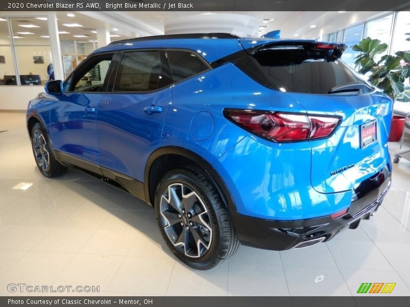 Bright Blue Metallic / Jet Black 2020 Chevrolet Blazer RS AWD