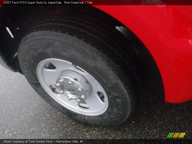 Red Clearcoat / Tan 2007 Ford F250 Super Duty XL SuperCab