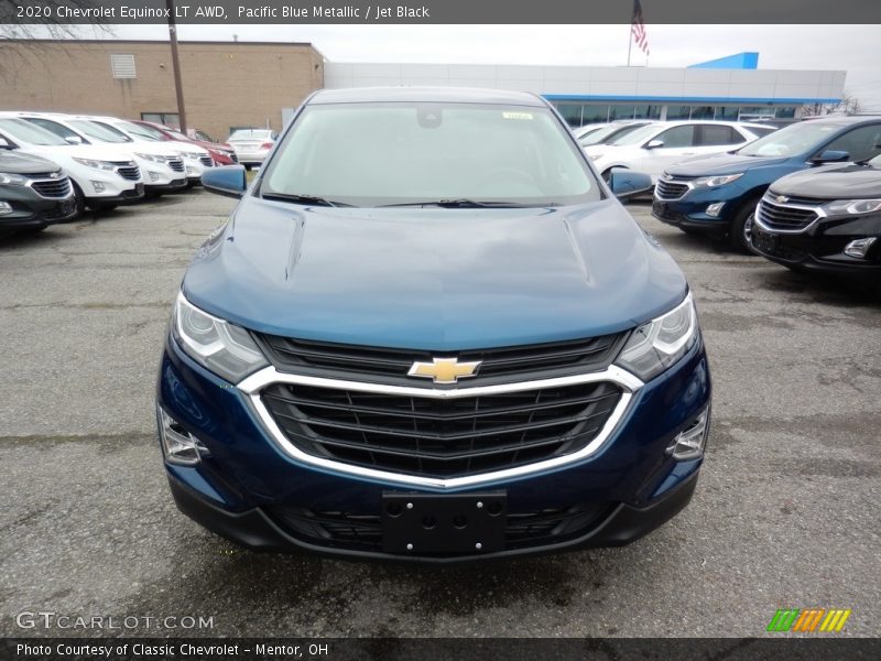 Pacific Blue Metallic / Jet Black 2020 Chevrolet Equinox LT AWD