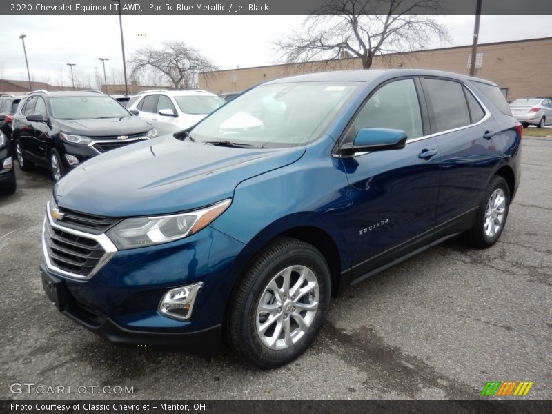 Pacific Blue Metallic / Jet Black 2020 Chevrolet Equinox LT AWD