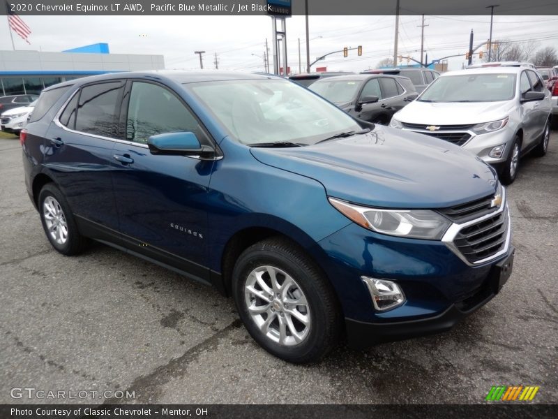 Pacific Blue Metallic / Jet Black 2020 Chevrolet Equinox LT AWD