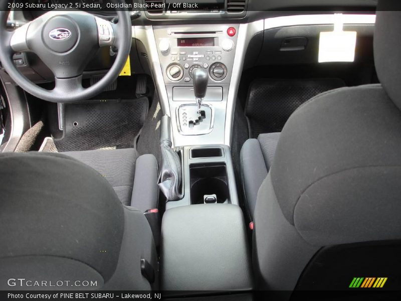 Obsidian Black Pearl / Off Black 2009 Subaru Legacy 2.5i Sedan