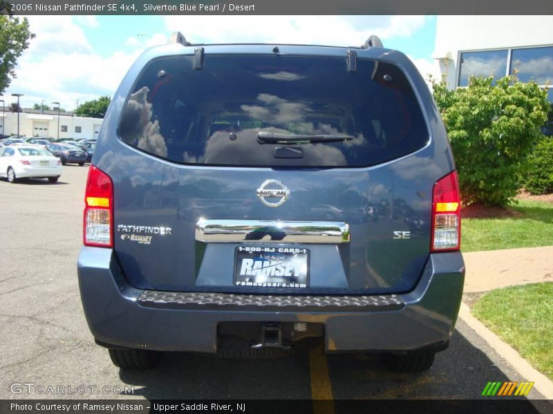 Silverton Blue Pearl / Desert 2006 Nissan Pathfinder SE 4x4