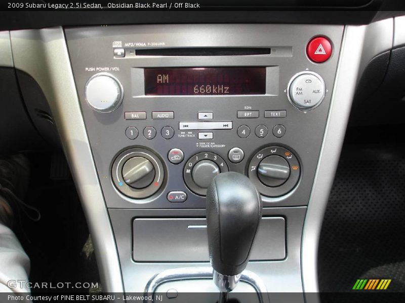 Obsidian Black Pearl / Off Black 2009 Subaru Legacy 2.5i Sedan