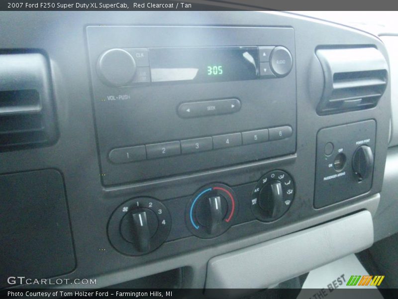 Red Clearcoat / Tan 2007 Ford F250 Super Duty XL SuperCab